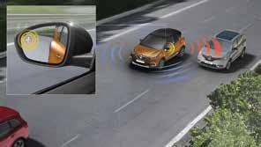 Blind spot warning The system detects the presence of any vehicle in the area that your rear-view mirrors