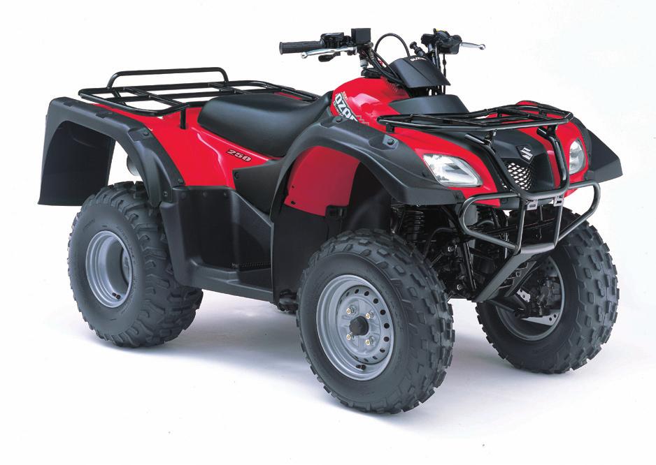 OZARK 250 1 Powerful full-size single-cylinder 246cc, SOHC, air-cooled 4-stroke engine utilising rubber engine mounts to reduce vibration and specific design features reduce mechanical noise for a