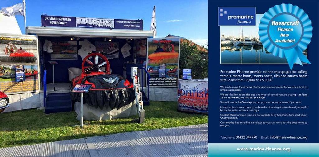 Our exhibition trailer is regularly found at international Boat and Trade Shows, we have several active dealers around the world, and an online shop which