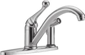 25 20C 1100 400-DST Faucet With Spray 4 Chrome 158.