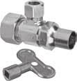 April 27, 2017-22 CROME PLATED BRASS STRAIGT STOP IPS X COMPR RISER OUTLET MULTI TURN SSC No. Manuf. No. Inlet x Outlet Price Each 20J 4610 0R10XC 3 /8" IPS x 3 /8" OD $ 9.