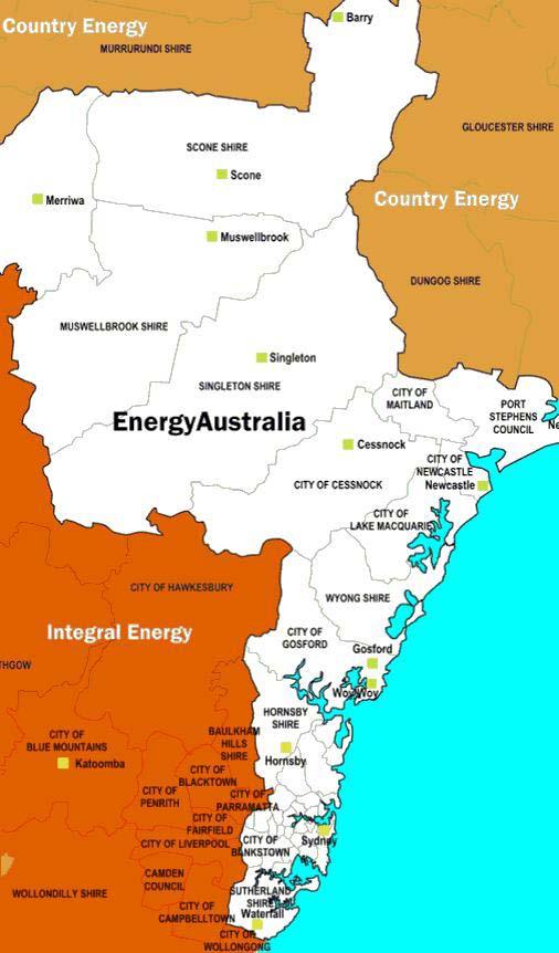 EnergyAustralia Electricity distributor for Sydney, Central Coast and Hunter regions of NSW Distributes ~ 25,000 GWh of electricity annually, to 1.