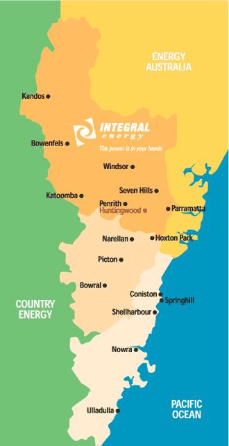 Integral Energy Network area covers: Sydney s