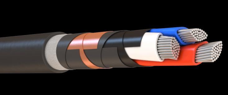 with non-draining compound up to 500 km PVC insulated cables for rated voltage of 0,66-1 kv cross-section