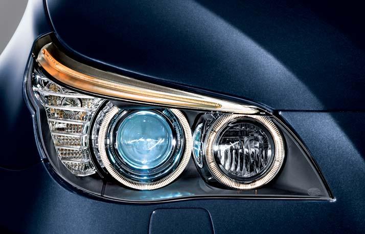 BMW Adaptive Headlights provide optimum road illumination around corners, thanks to an electromechanical control system that