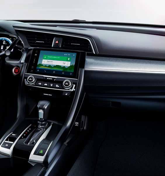 Smart Technolog Many innovative features come standard in the Civic, and don t