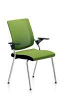 depthadjustable lumbar support, 3D adjustable armrests, polished aluminium base Swivel chair with membrane-covered