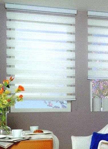 Simply adjust the shade panel in one position to achieve a soft translucence of a sheer or adjust further to create privacy.