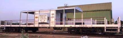 BVZI WAGON BRAKE VAN WAGONS SALIENT FEATURE BVZI BVCM Material of Construction IS: 2062 E 250,IS:3502 & IRS:M41 IS:2062 E250 A Cu Type of Commodity BRAKE VAN BRAKE VAN Length over head stock (mm)