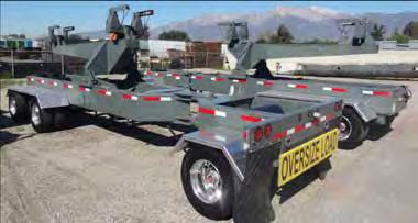 3-Axle Dollies Model W3 The Wide Spread 3-Axle Boom Dolly is designed around the most stringent weight
