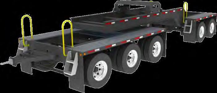 5-Axle Dollies Tri-Tandem Boom Dolly Custom solutions to carry counter-weight or outrigger mats also available.
