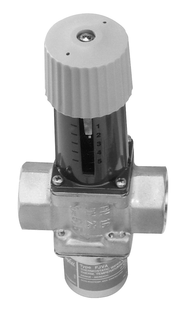 Thermostatically operated cooling water valves for neutral media Application FJVA valves are for applications where, because of installation problems, etc.