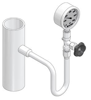 the right side Vertical Installation (vertical tap)