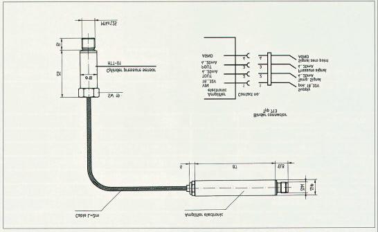 Fig.8: Drawing cylinder pressure sensor HTT-01 incl.