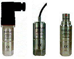 Kistler Model 7031 Quartz Pressure Sensor, Acceleration-Compensated Quartz pressure sensor for measuring dynamic and quasistatic pressures up to 250 bar at temperatures up to 200 C.