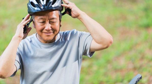 Riding a bicycle Riding a bicycle improves cardiovascular fitness while being low impact on the hips, knees and other joints.