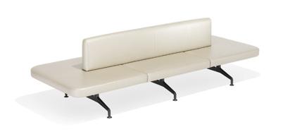 Overview 7300 WITH CENTRAL BACKREST The benches with central backrest come in three different designs.