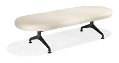 7300 WITHOUT CENTRAL BACKREST These compact-sized bench variations come in different shapes: rectangular, long oval (either with or without lateral cut-out), trapezoidal, or arc-shaped.