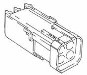 277 99-8726 Replaces: 12015024 CONNECTOR-WEATHERPACK 4 WAY SQ.