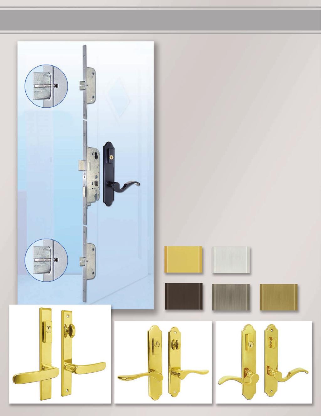 Simply Close the Door THE DOOR THAT LOCKS ITSELF Ferco's "Simply Secure" 3-deadbolt locking system activates automatically.