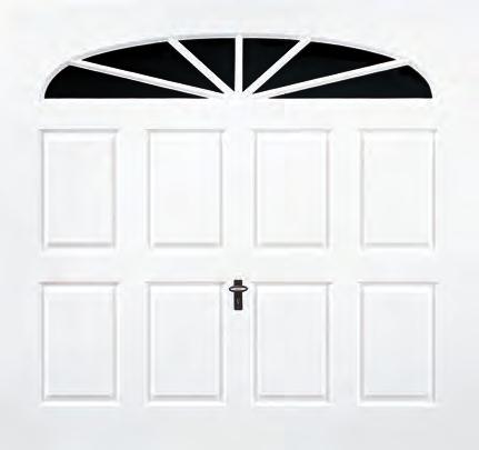 The door face is devoid of joints, seams, rivets or fastenings to detract from its good