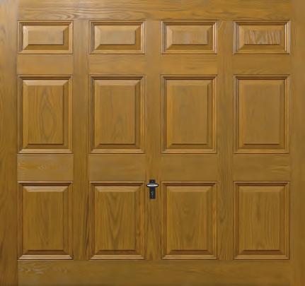 Hinged Woodgrain doors are