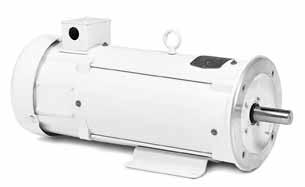 Washdown Duty Permanent Magnet SCR Drive Motor - TENV and TEFC, C-Face with Base DC & Controls 1/4 thru 5 56C thru 1810ATC Applications: Food processing conveyors and feeders exposed to high pressure