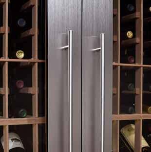 Vinothèque cabinets are designed to maximize bottle capacity while minimizing the overall space of the cabinet.
