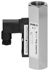 RVM/U-L universal mounting Pressure (bar) 250 (RVM/U - L1, RVM/U - L2) 300 (RVM/U - L4) Pressure drop (bar) 0.02-0.4 (RVM/U - L1) 0.02-0.3 (RVM/U - L2) 0.02-0.2 (RVM/U - L4) EEx m II T6 250 V / 1 A / 60 VA 250 V / 0.