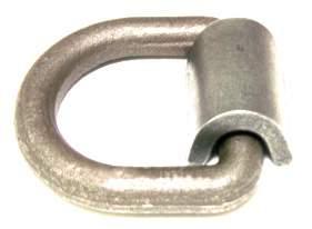 D-Rings with Weld-on Hinges These D-Rings make an excellent anchor for winching, tie downs and blocking. They are drop forged and come with a U-shaped mounting bracket which must be welded in place.