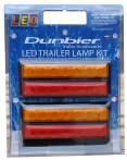Includes: Indicator and Stop/Tail & all mounting hardware. Trailer Submersible Led Lamp Set. Right & left hand Lamps, complete with license plate lamp. blister pack.