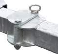 trailer. Swing Drawbar DIY Kit. Raw metal finish & engineered for trailers with GVM to 3.5 tonne.