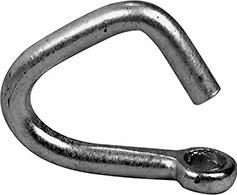 Hooks, Chain and Rings. DO NOT use this type of attachment on lifting chains. Rated Capacity Double Clevis Links 40DC-08 1/4 2,600 0.44 40DC-12 5/16-3/8 5,400 0.