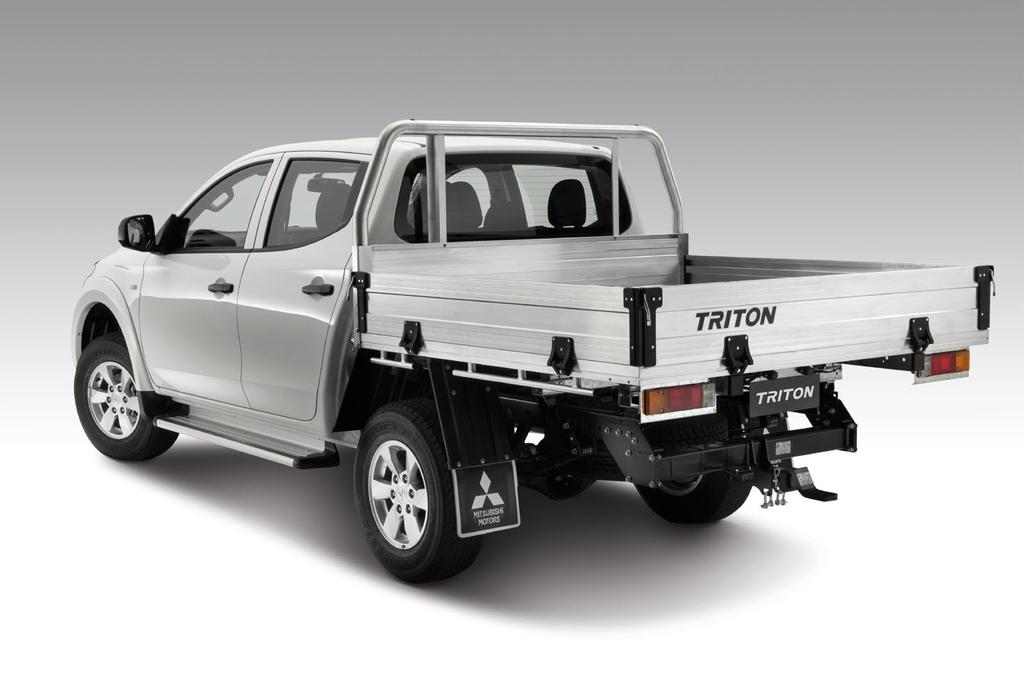 MQ TRITON DOUBLE CAB ALUMINIUM WIDE WITH TUBE HEADBOARD FOR GLS/EXCEED MODELS WITH DAYTIME RUNNING LIGHTS Driver rear 9PMMTBG03 $ Passenger rear 9PMMTBG03 $ Part Number MZ350595A to D Width 1842cm x
