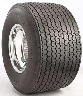 13 Sportsman TM Sportsman TM Widest high performance street legal tire for Hot Rods, T-Buckets, and Muscle Cars that have shortened rear ends and tubbed fender wells.