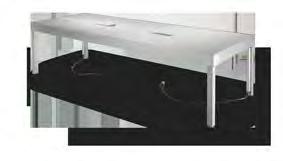 G30 Bar Table, Powered White Top, 72"L