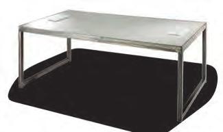 Powered, Brushed Steel, 48"L 26"D 18"H 