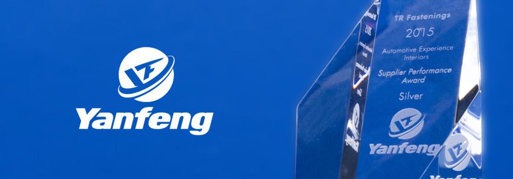 TR Fastenings Wins Second Prestigious Award from Yanfeng Automotive Interiors Following TR Fastenings recent success at Yanfeng Automotive Interiors Annual European Supplier Awards ceremony where it