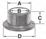 D.; 11/32 I.D.; 19/64 H; 19/32 Flange O.D. (Ford # D1AZ-6522841A). 1-bushing $0.48 98-751P - Door Hinge Pin Bushing. That fits 73-on Ford Trucks. 31/64 O.D.; 11/32 I.D.; 19/64 H; 19/32 Flange O.D. (Replaces Ford # D90Z-6522841AA).