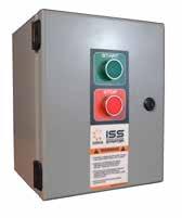 Ordering and Sizing Information ISS Electronic Overload Start/Stop pushbuttons or HOA switch Enclosure types for all environments Provisions for remote operator station Combination version features