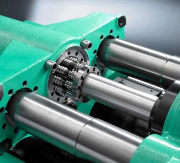 Innovative drive technology 1 Extreme precision: planetary roller screw drive of the ALLROUNDER A machines.