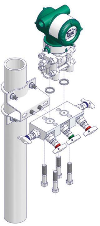 5-valve Manifolds with Bottom Connection Type