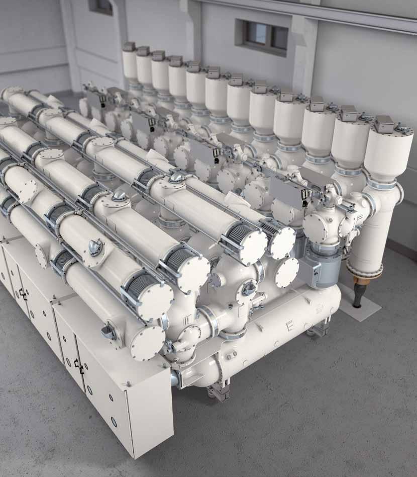Gas-insulated switchgear up to 420 kv, 63 ka, 5000