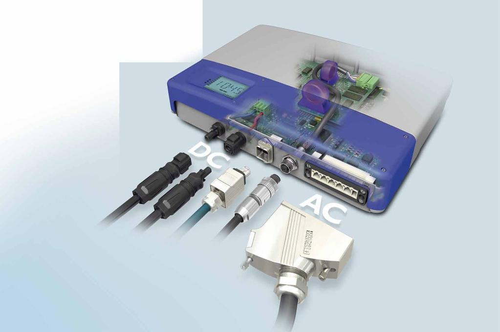 Plug-in connectors for inverters and generator connection boxes For the safe transmission of signals, data, and power, Phoenix Contact offers plugin connectors and housing feed-throughs designed to