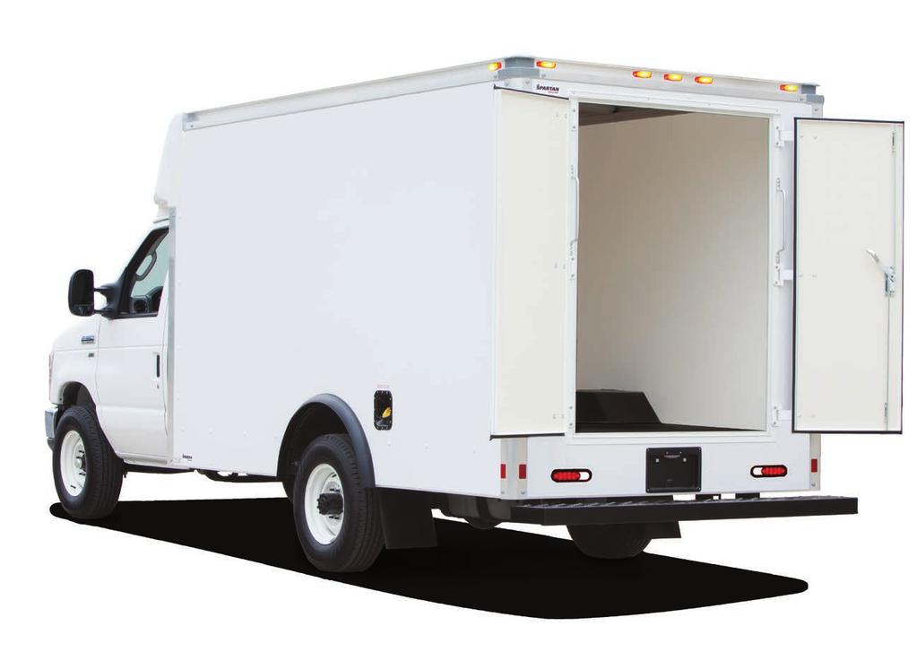 FEATURES Spartan Cargo Cutaway/ Cab Chassis A C B E D Cutaway shown A True interior truck body lengths provide extra room to hold large cargo Aerodynamic wind fairing - cutaway only (not available on