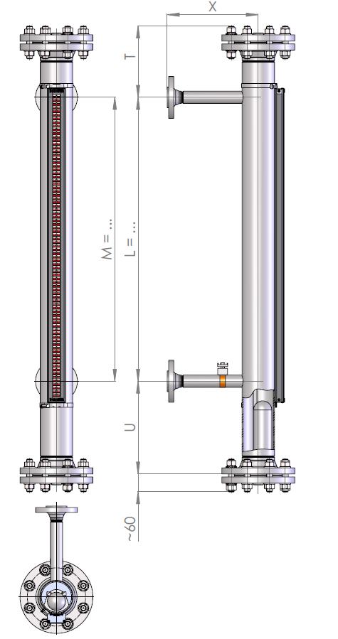A13 L21 with extended chamber for dirty fluid, sticky products or liquefied gases Standard specifications Medium Ambient Nominal pressure From 196 C to +500 C From 60 C to +85 C From 1 to 400 bar g