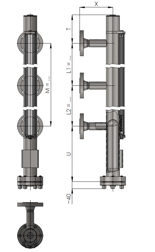 A17 L21 with optional mounting attachment Standard specifications Medium Ambient Nominal pressure From 196 C to +500 C From 60 C to +85 C From 1 to 400 bar g Density of the medium 400 kg/сm 3
