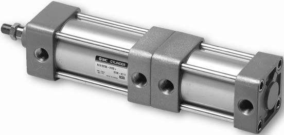 Series N 3 Dual OperationSingle od 3 positions can be obtained from a single cylinder. Twice the force is available for the extended stroke.