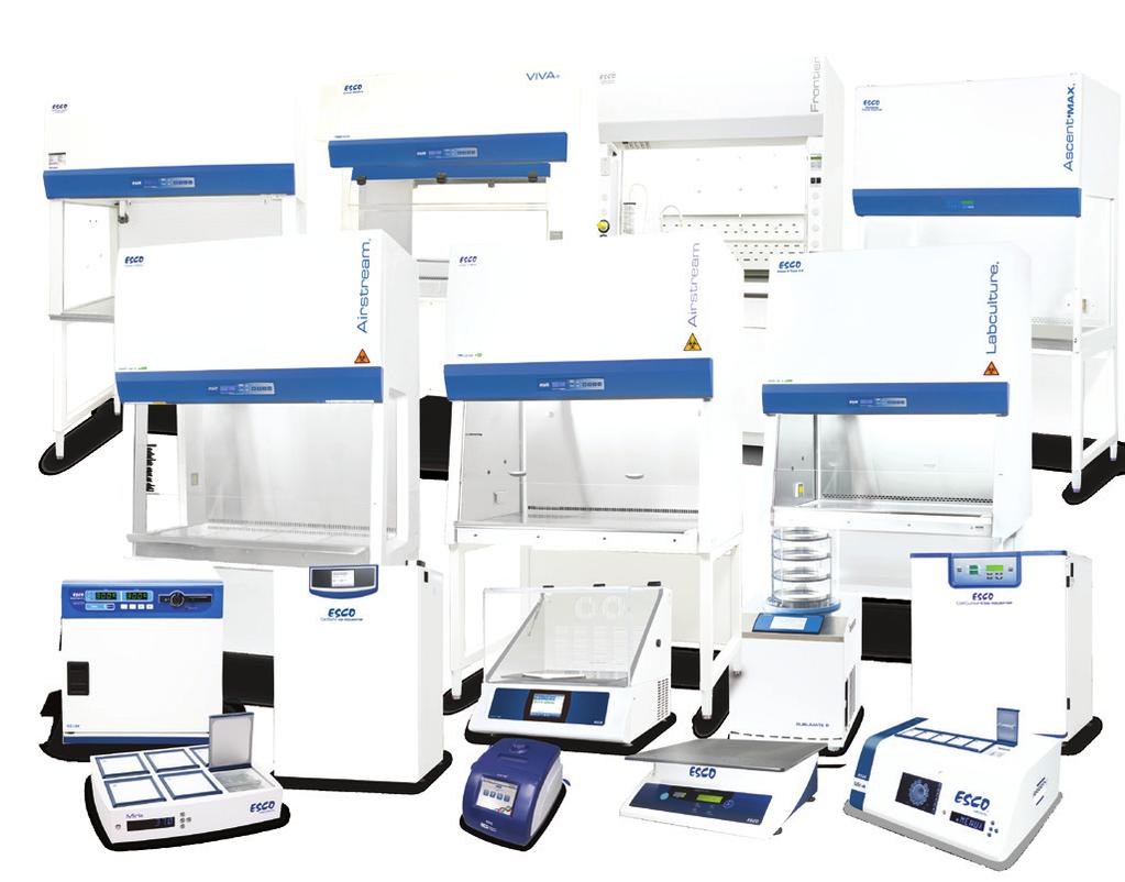 Shakers Laminar Flow Clean Benches PCR Cabinets PCR Thermal Cyclers Powder Weighing Balance Enclosures Ultra-low Temperature Freezers The Esco Group of Companies is a global life sciences tools