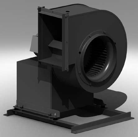 Centrifugal fans Single inlet, direct driven type without coupling (motor horizontal) CLF6-HOH model * Keep in mind that the above shows a typical example, part of which may differ from actual